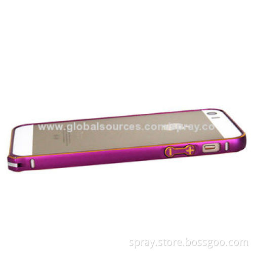 Ultra-thin and Dual-color Bumper Aluminum Cases for iPhone 5/5S, OEM Orders Welcomed